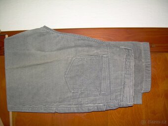 dámské manšestrové kalhoty vel.S, L - 5