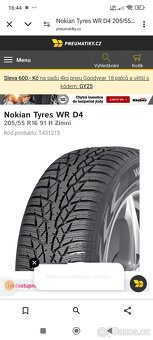 Opel 105x5 R16 ALU kol Nokian WR D4 Tmps - 5
