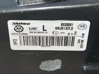 Levý přední xenon světlo 1K8941031D VW Scirocco 3 r.v. 2009 - 5