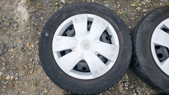 Sada 14" disků Toyota 4x100 + zimní pneu Nokian - 5