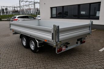 Třístranný sklápěcí přívěs do 3500 kg, 3,6 m - 5