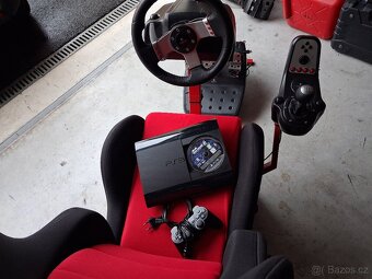 PS3 , sedačka+pedály+volant - 5