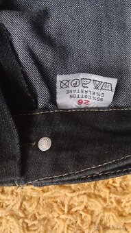 Riflové šortky černo modré - 5