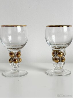 Pár vintage skleniček. Czechoslovakia. - 5