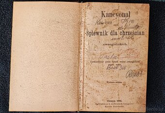 Kancyonal / kancionál z 1886 - 5