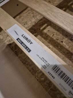 Ikea jednolůžková postel Släkt s roštem Luroy - 5