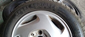 5 ks ORIGO LITÝCH KOL 4x100R14 z OPEL+185/60letní pneu R14 - 5