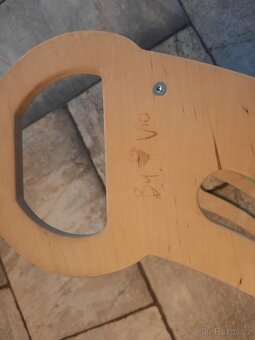 Montessori houpačka 100cm COMFORT modrá duha - 5