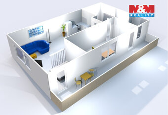 Prodej bytu 2+kk, 65 m², Praha, ul. Na výspě - 5