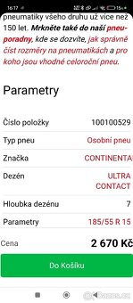 LETNÍ PNEU 185/55/15 - 5