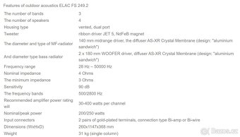 ELAC FS 249.2 Black High Gloss / Dovoz v cene : Praha ,Olomo - 5