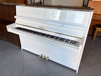 Klavír - české bílé lesklé piano Petrof 001PB - 5