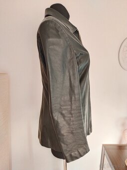 Dámská kožená bunda, vel. M/L, černá, NEW - 5