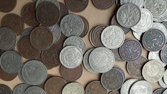 RU mince, rakousko uhersko, přes 700gr, (226ks minci) - 5