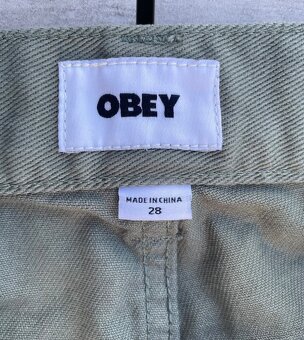 OBEY Carpenter Jeans Green Kalhoty Džíny - 5
