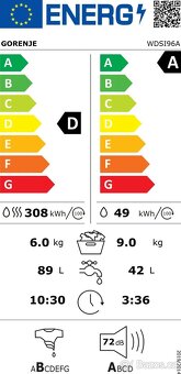 Pračka se sušičkou - Gorenje WDSI96A - 5