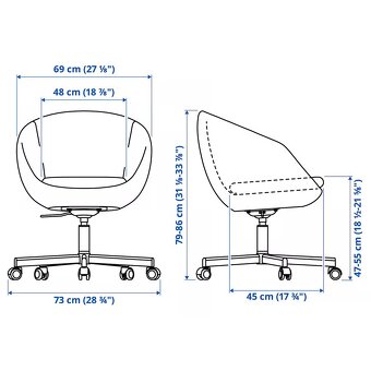 Otočná židle IKEA - 5