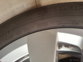 Prodám zánovní letní sadu kol 205/60 R16 KAMIQ, SCALA - 5