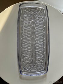 Alexandritové sklo TÁC/PODNOS, těžítko s bublinkama - 5