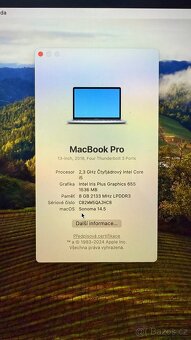 Macbook Pro 13 2018 Retina Krásný stav, zánovní baterie - 5