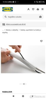 Interiérová chránička na kabely ikea - 5