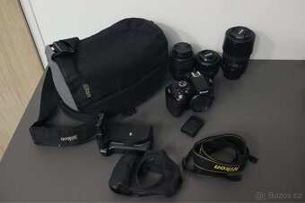 Nikon D5100 + 3 objektivy a příslušenství - 5