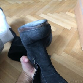 Luxusní značkové kozačky Kožené a kvalitní. Super materiál. - 5