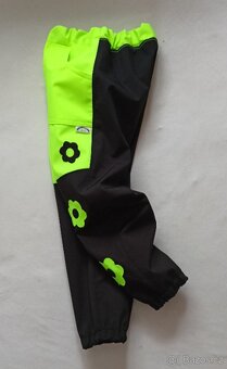 LETNÍ neon SOFTSHELLOVÉ KALHOTY, 4-5 let, 110 cm - 5