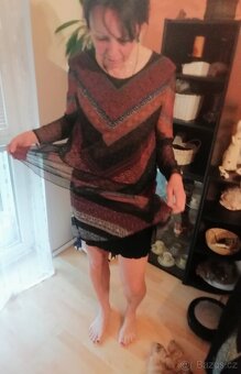 Znač.překrásné šifon.šaty nové s volány,Desigual, Xxl, menší - 5