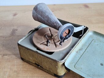 Starožitný dětský gramofon GBN Bing, 1930-40, Pingmyphone - 5