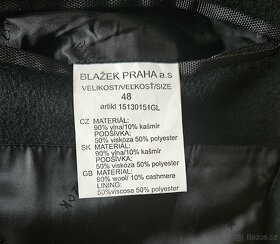 Černý pánský kabát značky Blažek - 5