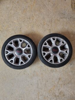 2ks originál NOVÁ alu kola 16" Fiat 500, Goodyear 195/45 R1 - 5