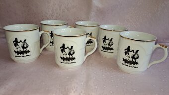 Retro hrnky Mozart Epiag Made in Czechoslovakia 6 ks - 5