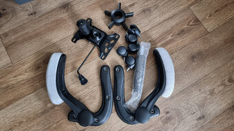 Židle k psacímu stolu do 150kg, kancelářské křeslo, šedá - 5