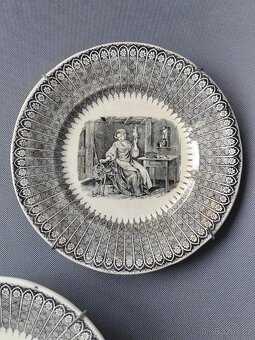 Pár úžasných keramických talířů od Villeroy&Boch (1850-1890) - 5