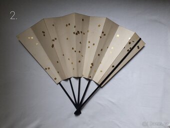 Japonské vějíře (s malbou/ kaligrafií) - 5