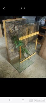 Terarium NOVÉ neposkozene +pozadí 100x50x40cm80x40x40cm, - 5