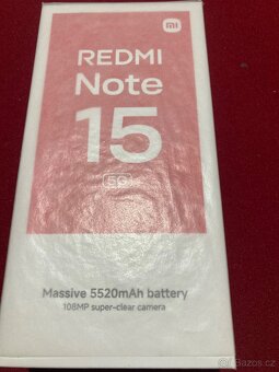Xiaomi Redmi Note 15 5G 8Gb RAM 256GB - 5