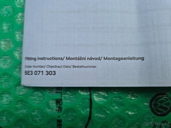dekorativní a ochranné prahové lišty ALU s nápisem Škoda Oct - 5