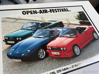 ORIGINÁL BMW plakát v rámu A1 BMW E30 CABRIO A Z1 - 5