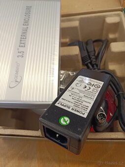 Externí box GEMBIRD pro HDD 3,5" SATA , stříbrný - 5