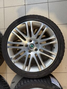 Alu kola LUXON R18 5x112 ET46 + zimní pneu 225/40 R18 - 5