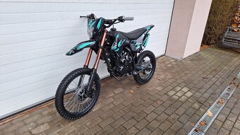 dirtbike pitbike 150 ccm KXD 613 19/16 4T - tyrkys (el.start - 5