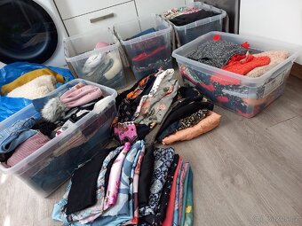 Velke množství oblečení dámské M 5x ikea taška - 5
