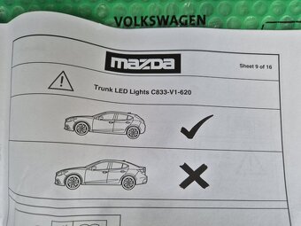 LED osvětlení zavazadlového prostoru (kufru) Mazda 3 BL hatc - 5