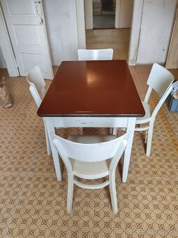 Retro stůl a 4 židle - 5