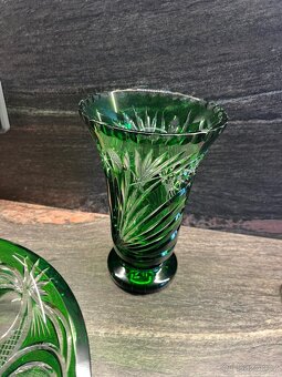 Skleněná váza a mísa asi ceasar crystal - 5