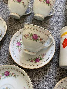 hrnek hrneček porcelán starý porcelán hrnek podšálek koflík - 5