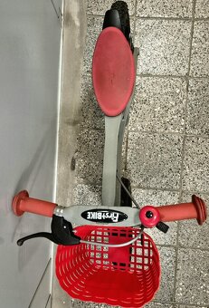 FirstBIKE - odrážedlo CROSS silver, brzda, košík, zvonek
 - 5