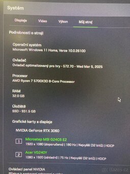 Výkonný herní PC – RTX 3060 12GB, Ryzen 7 5700X3D, 32 GB RAM - 5
